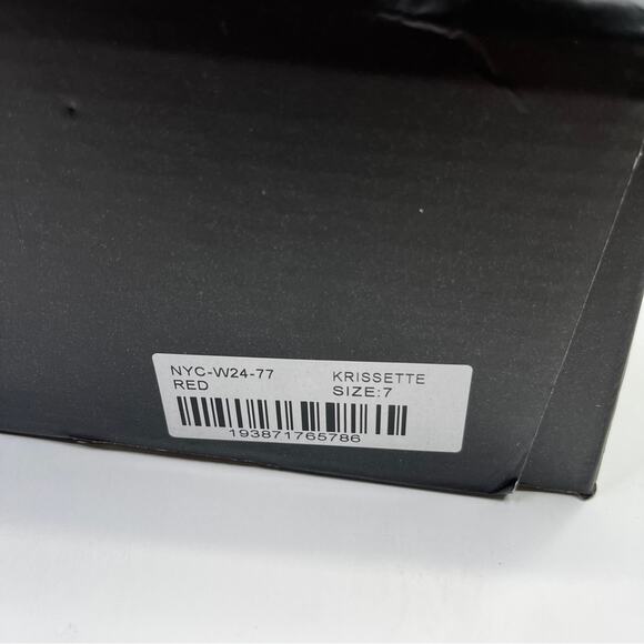 New York & Company Krissette Dress boots red silver - 7 - Picture 11 of 11